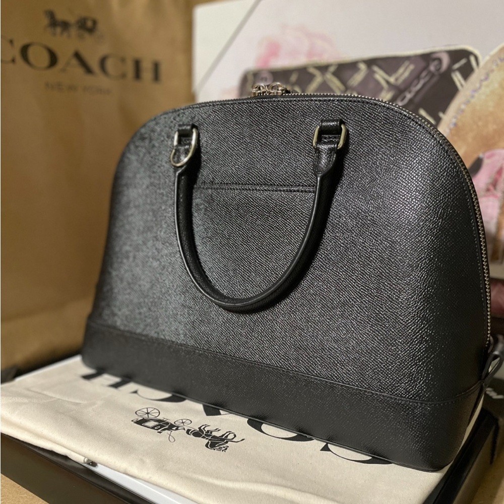 Coach Sierra Satchel Black Stardust Studs with Dust bag - Picture 3 of 9